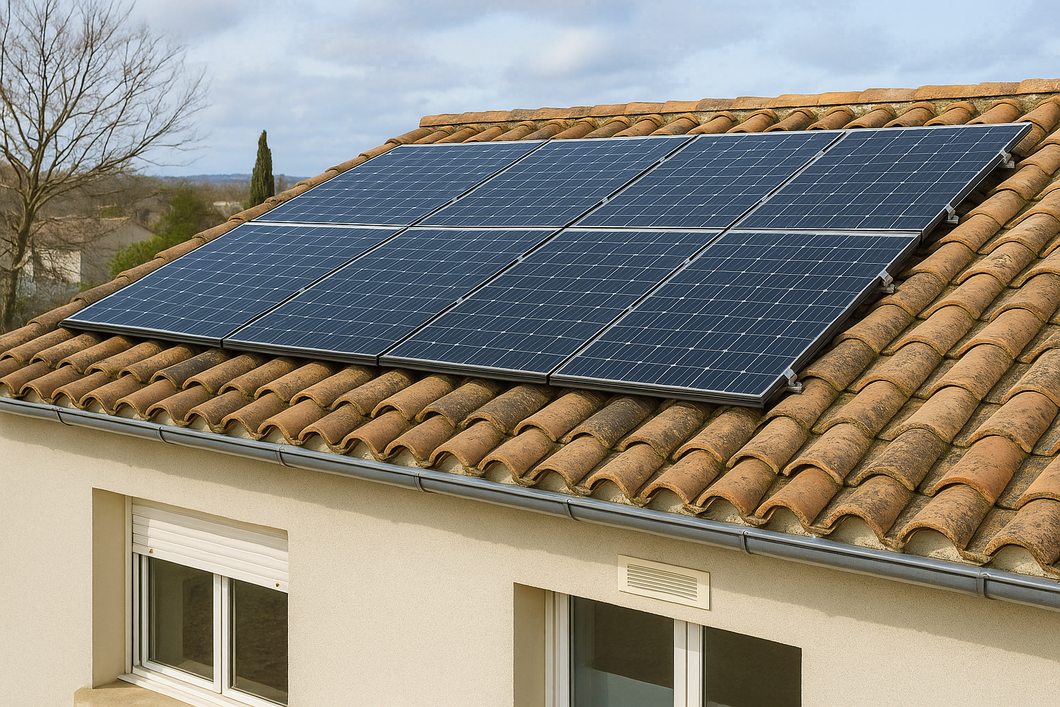 production panneaux photovoltaïques hiver